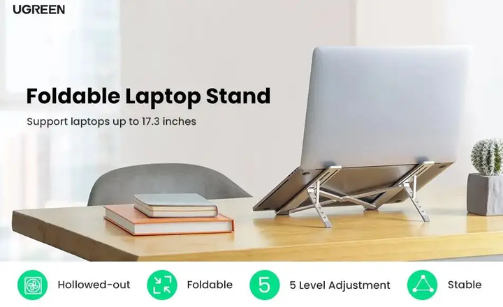 Підставка для ноутбука UGREEN LP451 Foldable Laptop Stand (UGR-40289) - изображение 3