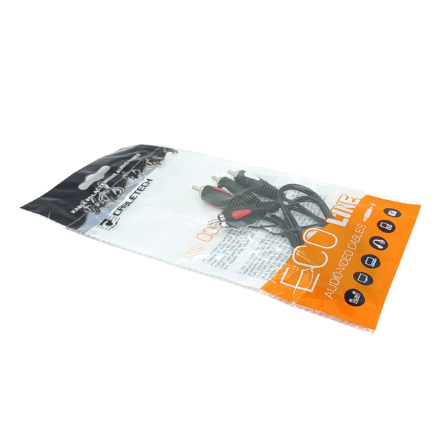 Audio - Video Инсертный Кабель Cabletech Eco-line 2RCA - 2RCA Cable 0.5м Black - Фото 6 Audio - Video Инсертный Кабель Cabletech Eco-line 2RCA - 2RCA Cable 0.5м Black - изображение 6
