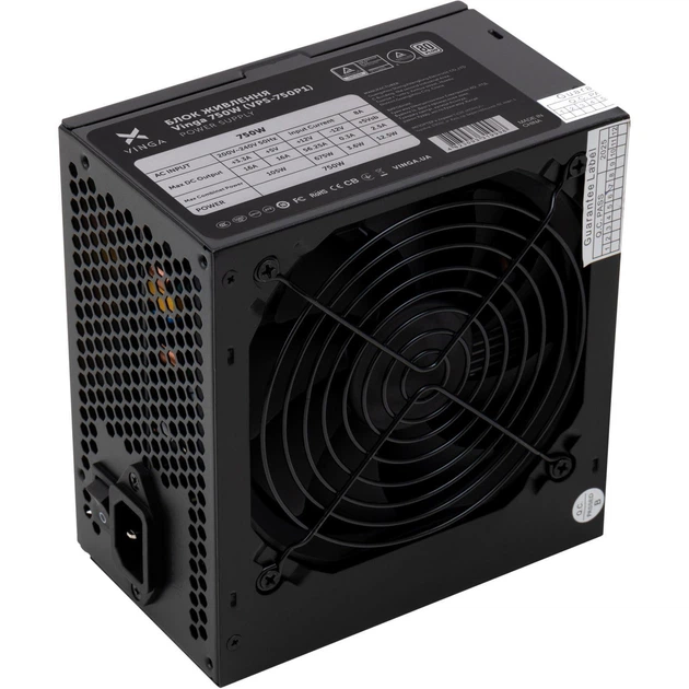 Блок питания Vinga 750W 80+ (VPS-750P1) - Фото 1 Блок питания Vinga 750W 80+ (VPS-750P1) - изображение 1