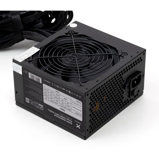 Блок питания Vinga 750W 80+ (VPS-750P1) - Фото 3 Блок питания Vinga 750W 80+ (VPS-750P1) - изображение 3