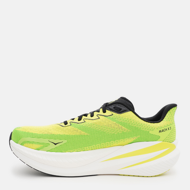 Чоловічі кросівки для бігу HOKA ONE ONE M Mach X 3 1168720-NNHK 44.5 (10.5US) Лимонні (198605192159) - зображення 3