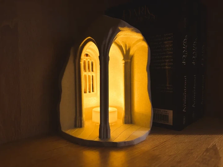 Нічник-діорама книжкова полиця "Руїни Колізею/Храму" (Book Nook). Aivory - изображение 3
