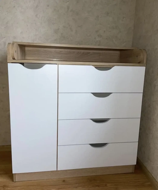 Пеленальний комод Baby Comfort BASIC 4+1 сонома-білий - зображення 2