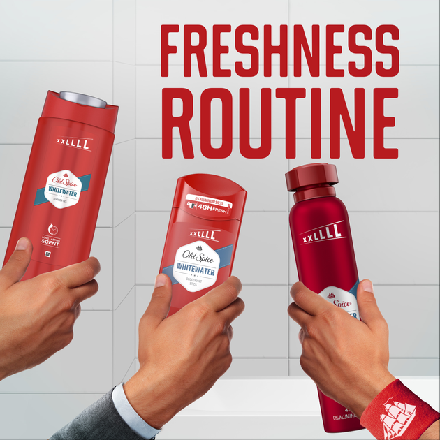 Твердий дезодорант Old Spice Whitewater 85 мл (8006540315118/8700216357814) - зображення 5