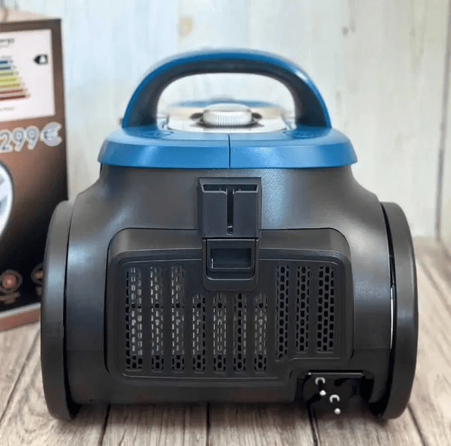 Циклонный пылесос с турбощеткой для дома Henschl 3000W, Мощный пылесос с контейнером для сухой уборки XN19-89TB Blue - изображение 9