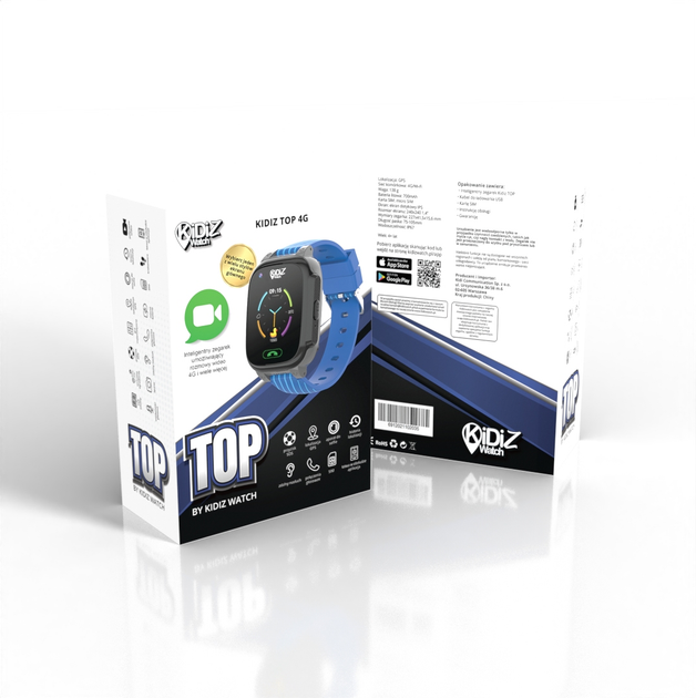 Дитячий смарт-годинник Kidiz Top Blue (5906667575774) - зображення 2