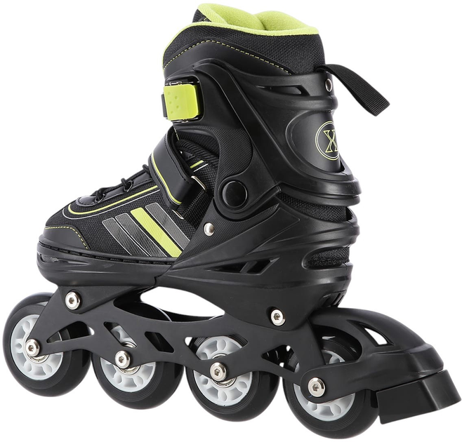 Łyżworolki Nils Extreme NH18191 2 w 1 rozmiar M Czarno-limonowe (5907695591392) - obraz 5