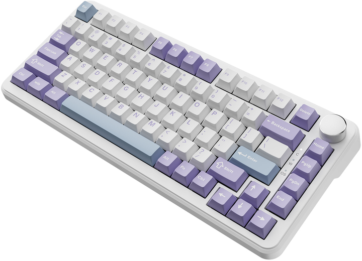 Klawiatura przewodowa Ajazz AK820 Max Magnetic switch USB Biały/Fioletowy (AK820MAX-WM-PWB) - obraz 10