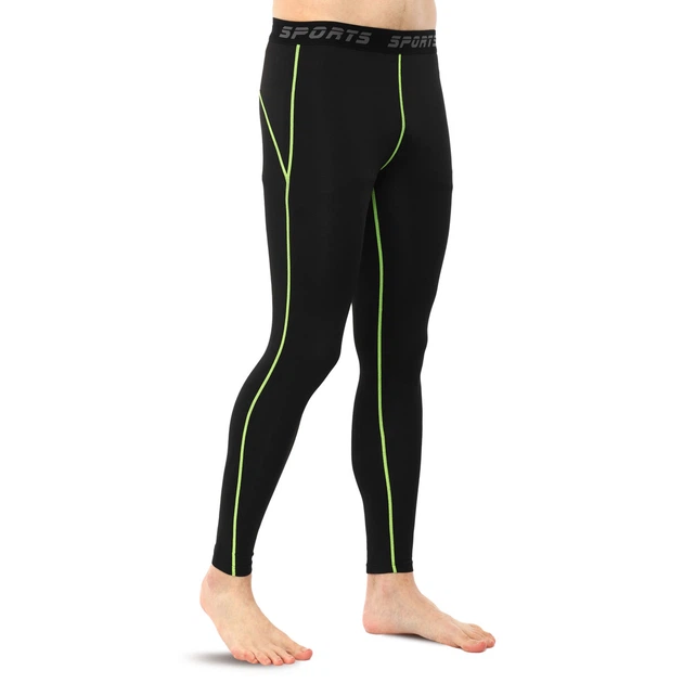 Тайтсы мужские компрессионные Zelart Fit J01K размер 3XL (180-185 см) Black-Green - Фото 2 Тайтсы мужские компрессионные Zelart Fit J01K размер 3XL (180-185 см) Black-Green - изображение 2