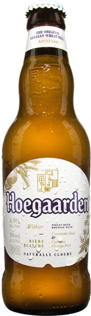 Упаковка пива HoeGaarden Witbier светлое нефильтрованное 4.9% 0.33 л x 24 шт (5410228149699_5410228141785) - Фото 2 Упаковка пива HoeGaarden Witbier светлое нефильтрованное 4.9% 0.33 л x 24 шт (5410228149699_5410228141785) - изображение 2