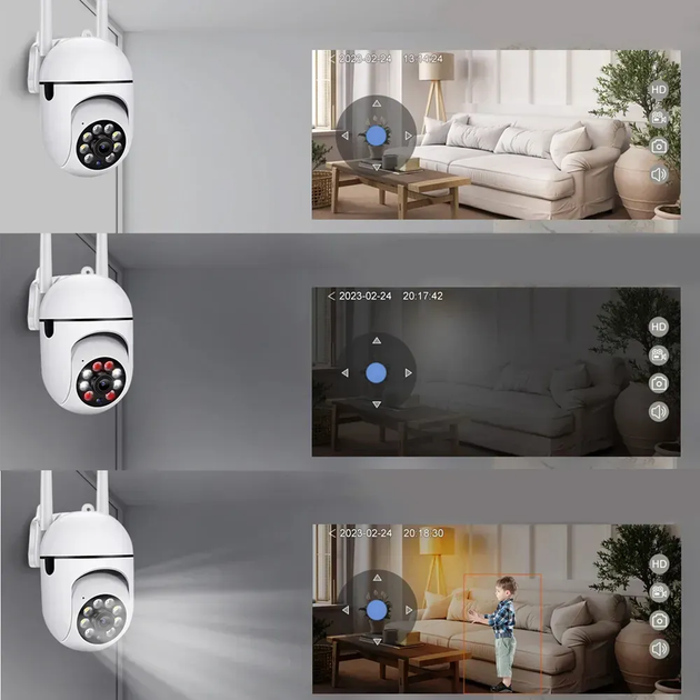 Вулична IP WIFI камера відеоспостереження 2MP з датчиком руху NJ PRO (L) - зображення 5