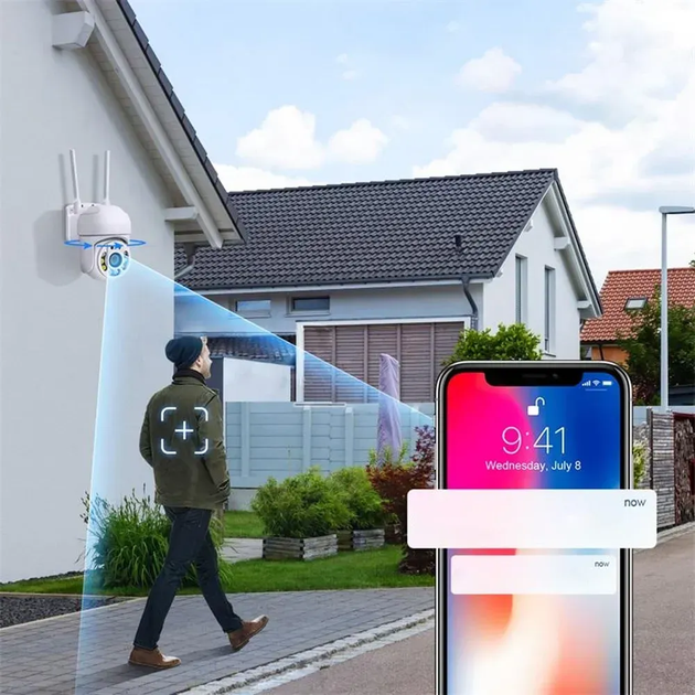 Вулична IP Wi-Fi 2Mpx камера відеоспостереження з двустороннім доступом YCC365 (L) - Фото 3 Вулична IP Wi-Fi 2Mpx камера відеоспостереження з двустороннім доступом YCC365 (L) - изображение 3