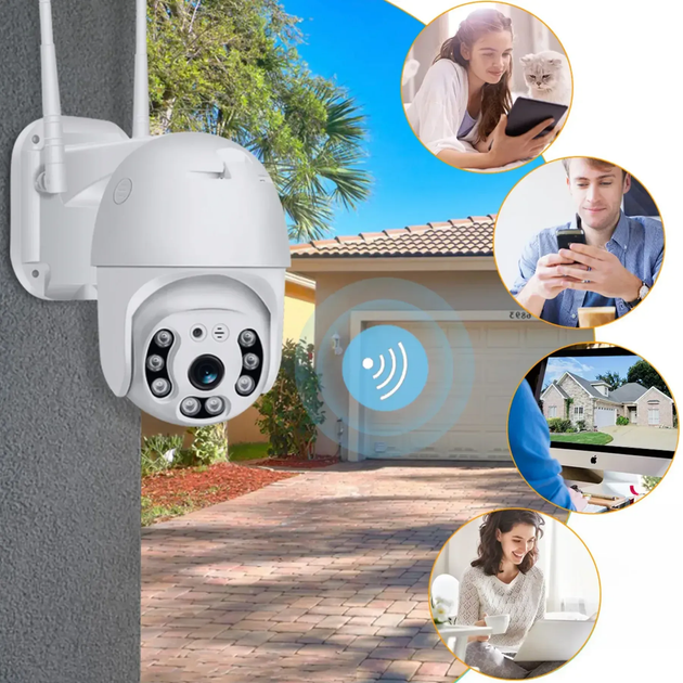 Вулична IP WIFI камера відеоспостереження 2MP, 2шт CAMERA CAD (L) - зображення 3
