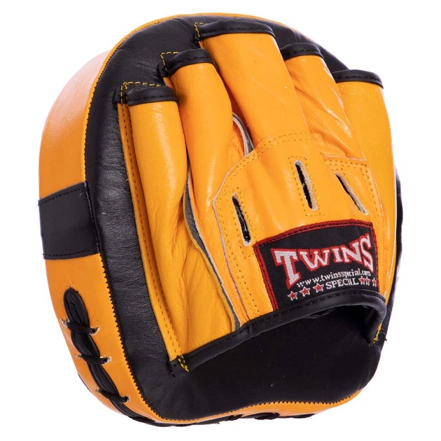 Лапа изогнутая кожаная (2шт) Twins Heroe 2054 Yellow-Black - Фото 3 Лапа изогнутая кожаная (2шт) Twins Heroe 2054 Yellow-Black - изображение 3