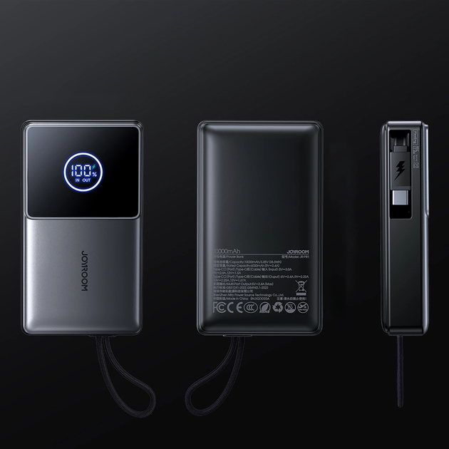 Powerbank Joyroom JR-PR1 10000 mAh 22.5W Black (6956116765002) - obraz 6