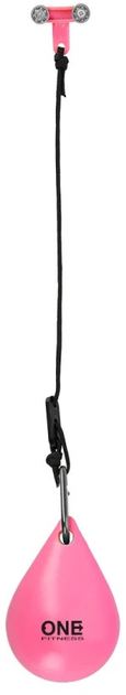 Hula-hop HMS OHA02 Pink z wypustkami i obciążnikiem One Fitness + pas BR160 (5907695552928) - obraz 9