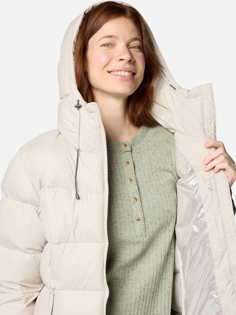 Kurtka zimowa damska sportowa Columbia Pike Lake II Insulated Jacket 2051374279 XL Beżowa (195981775846) - obraz 5