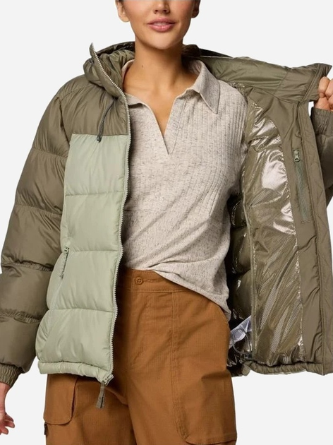 Куртка зимова коротка жіноча Columbia Pike Lake II Insulated Jacket 2051374397 XL Зелена (195981299267) - зображення 5