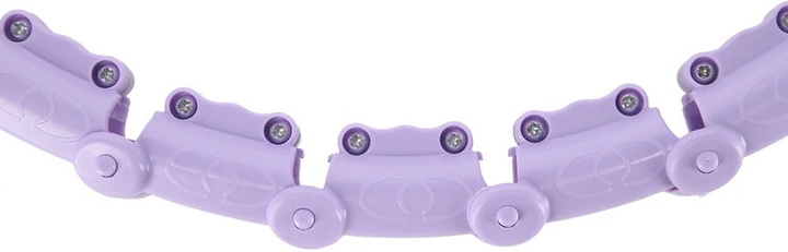 Hula-hop HMS OHA02 Violet z wypustkami i obciążnikiem One Fitness + pas BR160 (5907695552935) - obraz 6