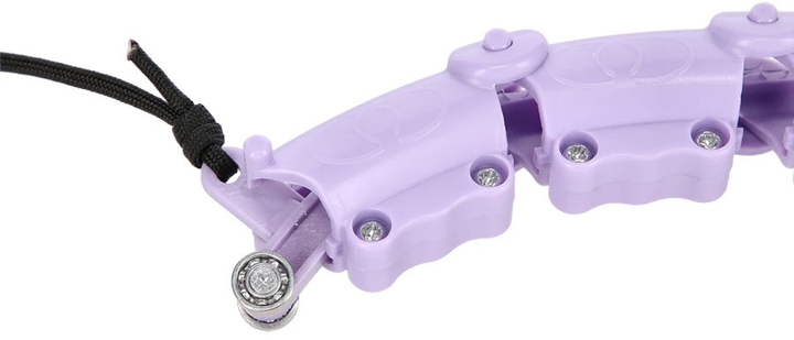 Hula-hop HMS OHA02 Violet z wypustkami i obciążnikiem One Fitness + pas BR160 (5907695552935) - obraz 7