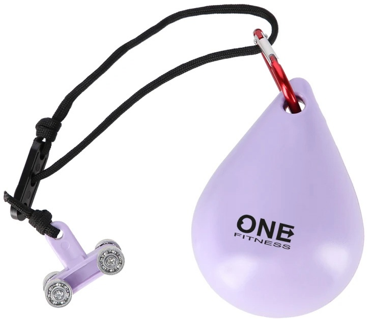 Hula-hop HMS OHA02 Violet z wypustkami i obciążnikiem One Fitness + pas BR160 (5907695552935) - obraz 11