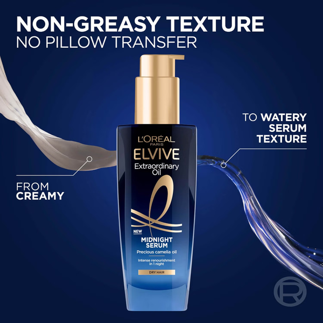 Serum nocne L'Oreal Paris Elseve Huile Extraordinaire Midnight do intensywnego odżywiania włosów 100 ml (3600524135775) - obraz 4