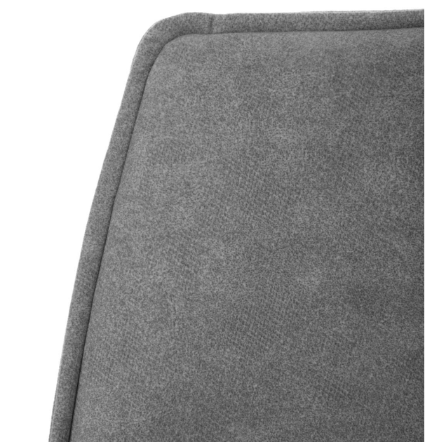 Krzesło do kuchni i salonu HOMLA  871707 LUGRO obrotowe 54 x 60 x 91 cm Szare (5904183871707) - obraz 4