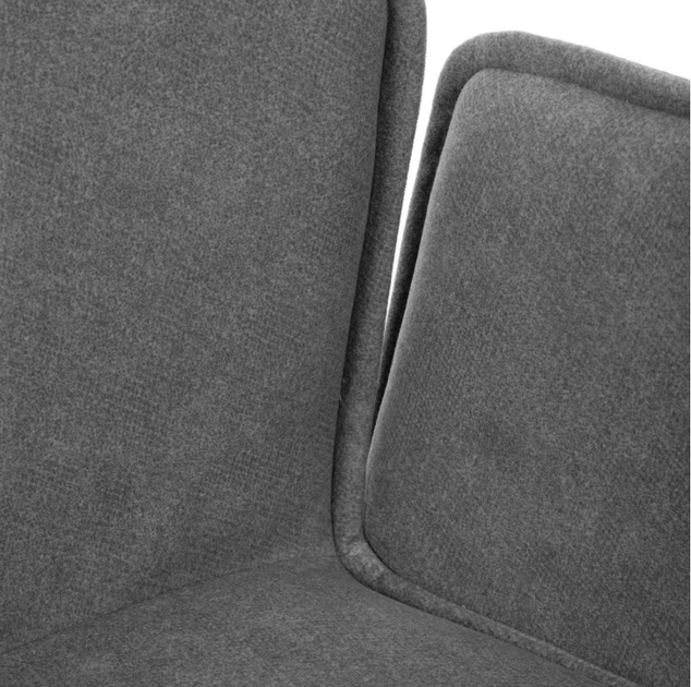 Krzesło do kuchni i salonu HOMLA  871707 LUGRO obrotowe 54 x 60 x 91 cm Szare (5904183871707) - obraz 5