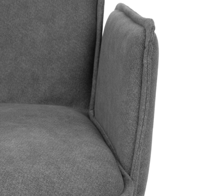 Krzesło do kuchni i salonu HOMLA  871707 LUGRO obrotowe 54 x 60 x 91 cm Szare (5904183871707) - obraz 6