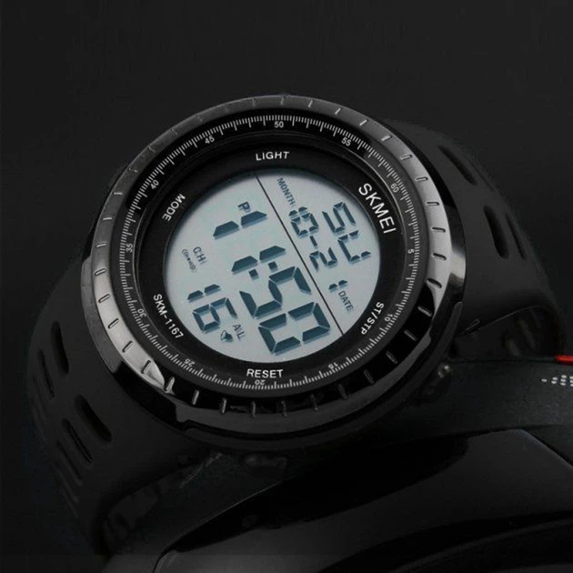 Наручний годинник Skmei 1167BK Black - зображення 3
