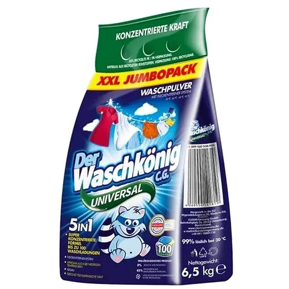 Універсальний пральний порошок Waschkonig Universal 6,5 кг (4260554141819)