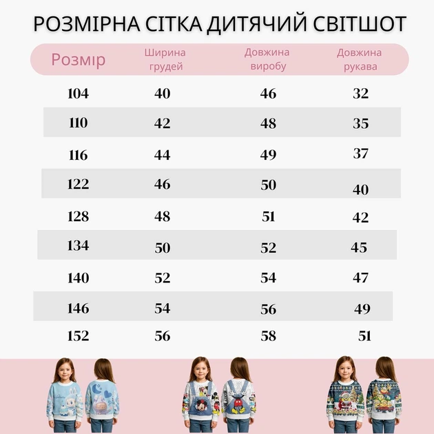 Детский свитшот с Лабубу размер 104 см - изображение 2