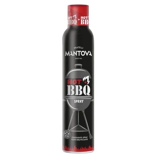 Олія-спрей Mantova Hot BBQ Spray 200 мл - Фото 1 Олія-спрей Mantova Hot BBQ Spray 200 мл - зображення 1