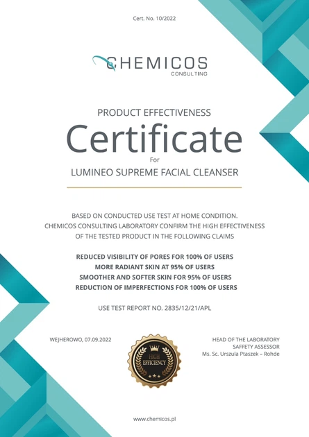 Szczoteczka do twarzy Lumineo Brush Pro 4 końcówki + żel do wszystkich rodzajów skóry turkusowa (5904726872802) - obraz 12