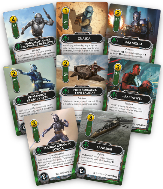 Dodatek do gry planszowej Rebel Star Wars: Gra w budowanie talii - Mandalorianie (edycja polska) (0841333135775) - obraz 4