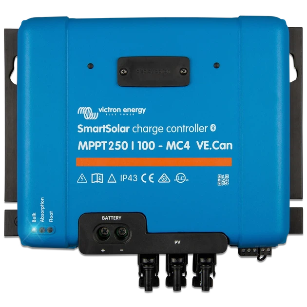 Контроллер заряда Victron Energy SmartSolar MPPT 250/100-MC4 VE.Can 12/24/48 В - Фото 1 Контроллер заряда Victron Energy SmartSolar MPPT 250/100-MC4 VE.Can 12/24/48 В - изображение 1