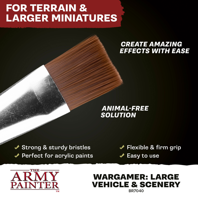 Pędzel The Army Painter Wargamer Large Vehicle & Scenery Brush (5713799704008) - obraz 3
