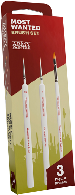 Zestaw pędzli The Army Painter Most Wanted Brush Set 3 szt (5713799506602) - obraz 1