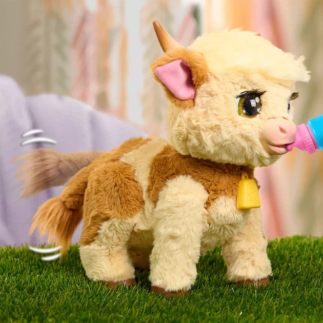 Интерактивная игрушка FurReal Коровка Мэгги (28158) - Фото 5 Интерактивная игрушка FurReal Коровка Мэгги (28158) - изображение 5