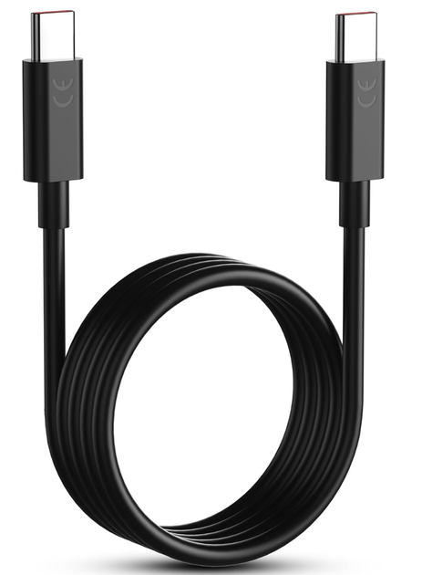 Кабель 125W TurboPower Type-C на Type-C для Motorola (OEM) (022120) (black) - Фото 1 Кабель 125W TurboPower Type-C на Type-C для Motorola (OEM) (022120) (black) - изображение 1