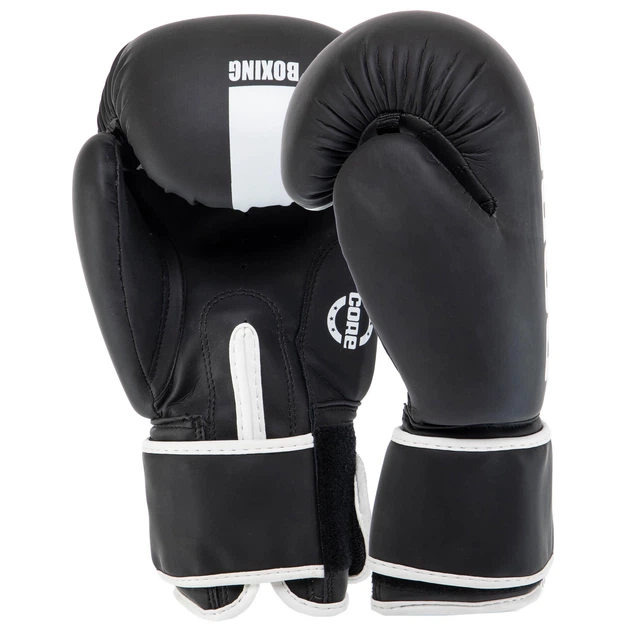 Рукавички боксерські PU CORE BO-8540 (розмір 10oz, чорний-сірий) (fox-BO-8540_Черный-серый_10_унции) - изображение 2