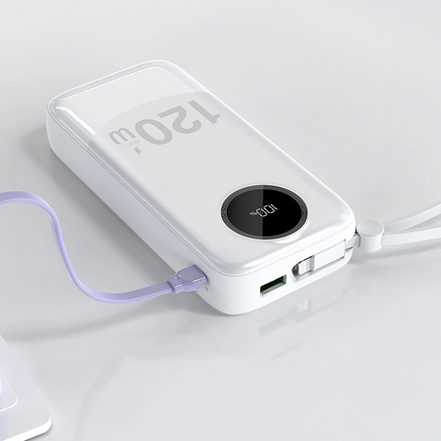 Powerbank Dudao K13Pro 20000 mAh 22.5W White (6977196682348) - obraz 3