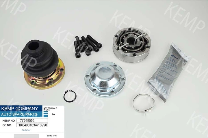 Автозапчастина Шрус VW Caddy 3 Passat/Golf/Octavia A5 Audi A1-A3.1.2- 2.0TDI 00- внутренний 1K0498103A KEMP - изображение 2
