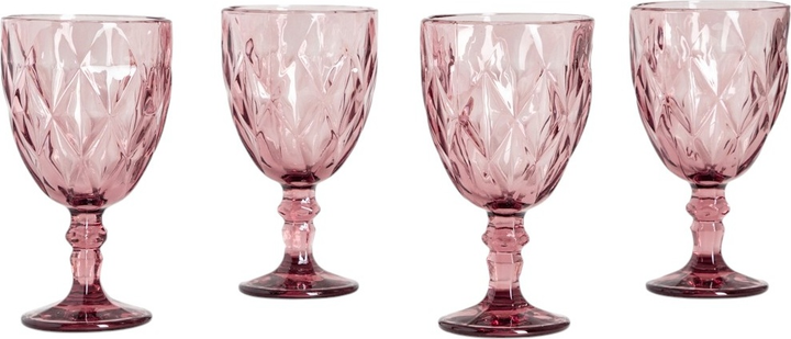 Zestaw kieliszków Homla LUNO do wina różowy 340 ml 4 szt (5906496748219) - obraz 1