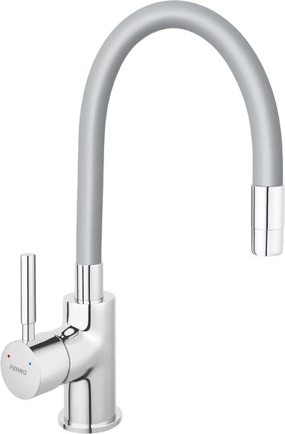 Кухонний змішувач Ferro Zorba BZR4S Сірий - зображення 1