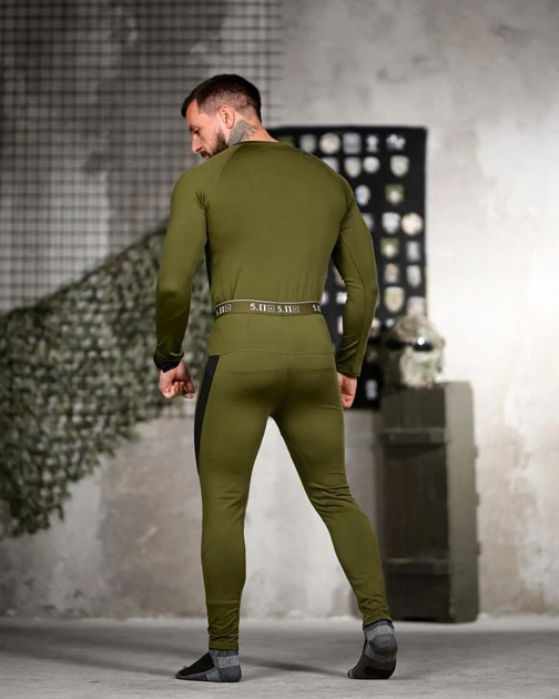 Термобілизна 511 Tactical Power Олива чоловіча швидковисихаюча термобілизна для спорту та активного відпочинку L - Фото 5 Термобілизна 511 Tactical Power Олива чоловіча швидковисихаюча термобілизна для спорту та активного відпочинку L - зображення 5