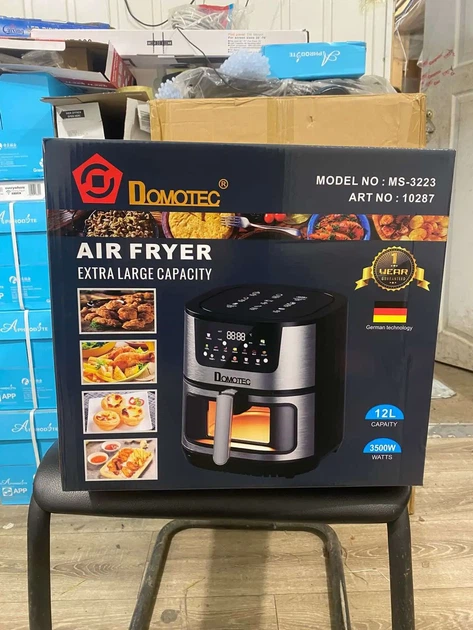 Аэрофритюрница Domotec MS-3223 12 литров мощностью 3500W, два тена - изображение 3