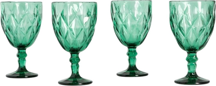 Zestaw kieliszków Homla LUNO do wina zielone 340 ml 4 szt (5906496748189) - obraz 1