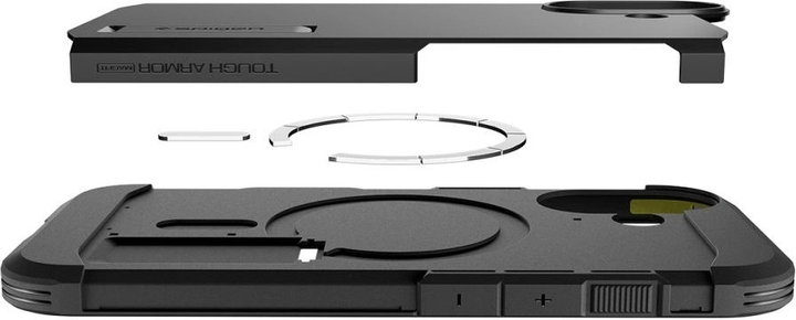 Панель Spigen Tough Armor "T" MagSafe Case для Apple iPhone 17 Black (8800283315233) - зображення 8