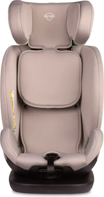 Fotelik samochodowy Caretero Securo I-Size Isofix od 40 cm do 150 cm Jasnoszary TERO-18554 (5903076320469) - obraz 11
